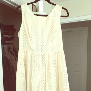 Cream Sleeveless Dress